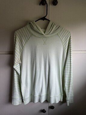Eddie Bauer Green Striped Long Sleeve
